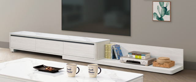 卡森 6尺岩板伸縮長櫃